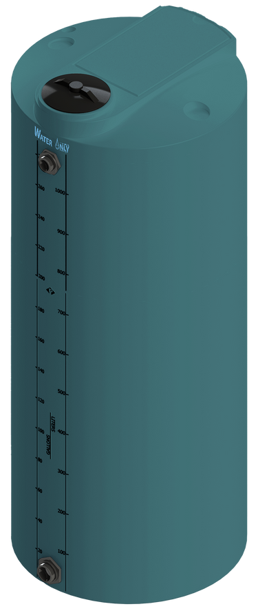 300 Gal ProChem® Potable Water Tank w/Bulkhead Fittings - Twist Lid 16